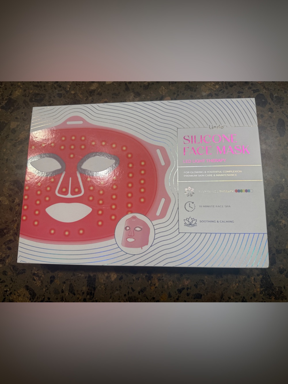 Silicone LED Face Mask for Kids - Pink